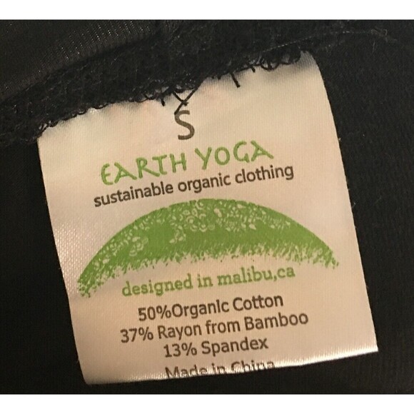 Earth Yoga Short Shorts Women's Size Small Black Stretch Drawstring - Picture 4 of 4